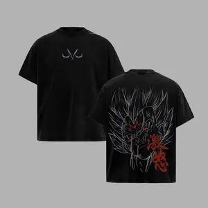 Majin Vegeta Prince of Saiyans DBZ Anime Retro Unisex Wahsed T-Shirts, Hoodie, DBZ Super 2026 Heavy Cotton Oversized Unisex Anime Merch, Soft Cotton Streetwear Clothes, Unisex Manga Apparel, Gift for Anime Fans