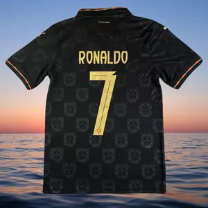 2026 Portugal No. 7 Ronaldo Black Special Edition Short-Sleeve Soccer Jersey
