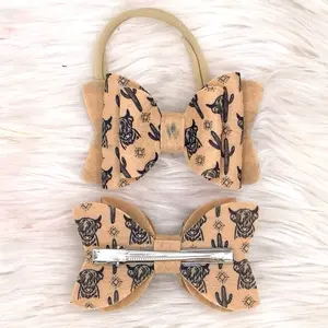 Highland Cow Hair Bow