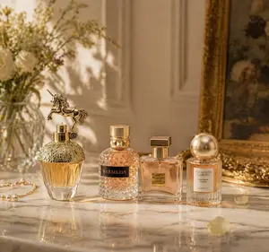 Warmkiss Perfume Gift Set for Women – 4 luxurious scents in designer bottles | Golden Unicorn & Garden Box | An ideal birthday, Valentine’s Day, or holiday gift
