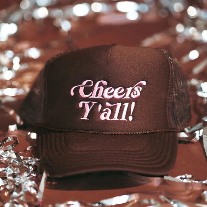 Cheers Y’all New Year’s eve Trucker Hat Cheers Y’all New Year’s eve Trucker Hat