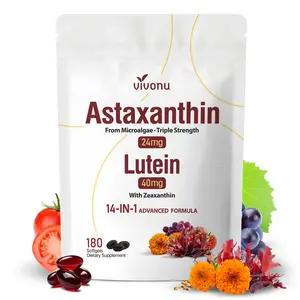 【LAST-CHANCE】VIVONU 24mg Astaxanthin Softgels | 180 Softgels | Triple Strength Microalgae Formula | Daily Antioxidant & Wellness Support