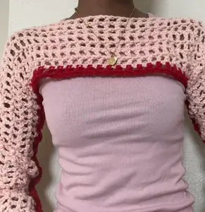 Crochet two-tone summer top