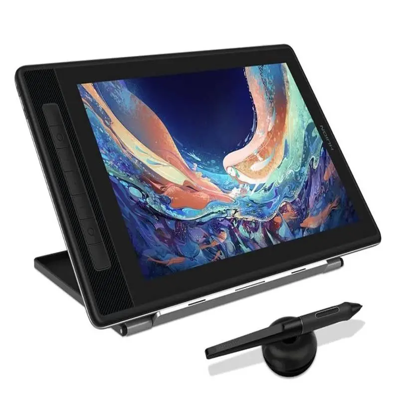 HUION Kamvas Pro 13 2.5K QHD Graphics Monitor Drawing Tablet with Screen QLED Full Lamination Battery-Free Stylus PW517 for Windows PC Mac Android 13.3inch Digital Drawing Tablet Pen Display
