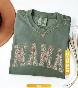 Comfort Colors Mama Shirt, Floral Mama Shirt, Mothers Day Gift, Shirt For Mom, Retro Mom Tee, Cute Mom Shirt, Mama Tshirt, Shirt for Women