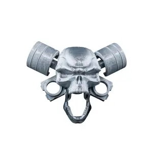 Skull Piston Door Knocker – Handmade Heavy Metal Wall and Door Decor