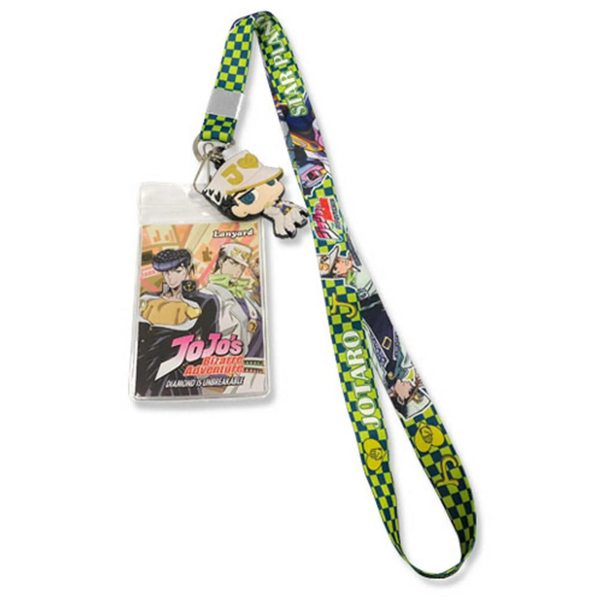 Jojo's Bizarre Adventure Diamond Is Unbreakable - Jotaro Kujo & Star Plantinum Lanyard