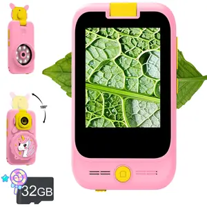 Smartphone Toy, Touchscreen HD 180-Degree Flip Camera, Unicorn Toy Phone for Girls & Boys Aged 3-12, Preschool Learning Travel Toy