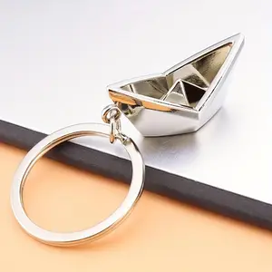 1pc Little Boat Keychain Pendant, Stainless Steel Keychain, Creative Keychain Decoration For Car Keys, Backpacks, Wallets