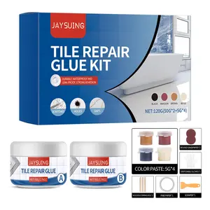 Tile Repair Adhesive Kit, Tile Bathtub Shower Maintenance Scratch Crack Fix, Waterproof Leak-Proof, Ca Prop 65 Compliant