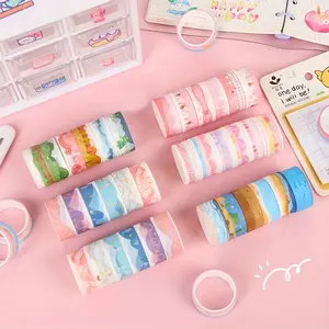 Send 6 random patterns DIY Diamond Painting Anti-dirty Tape Adhesive Edges Sticker Tools Accessories Art Sketch Masking tape Art Drawing Supplies Art Materials
