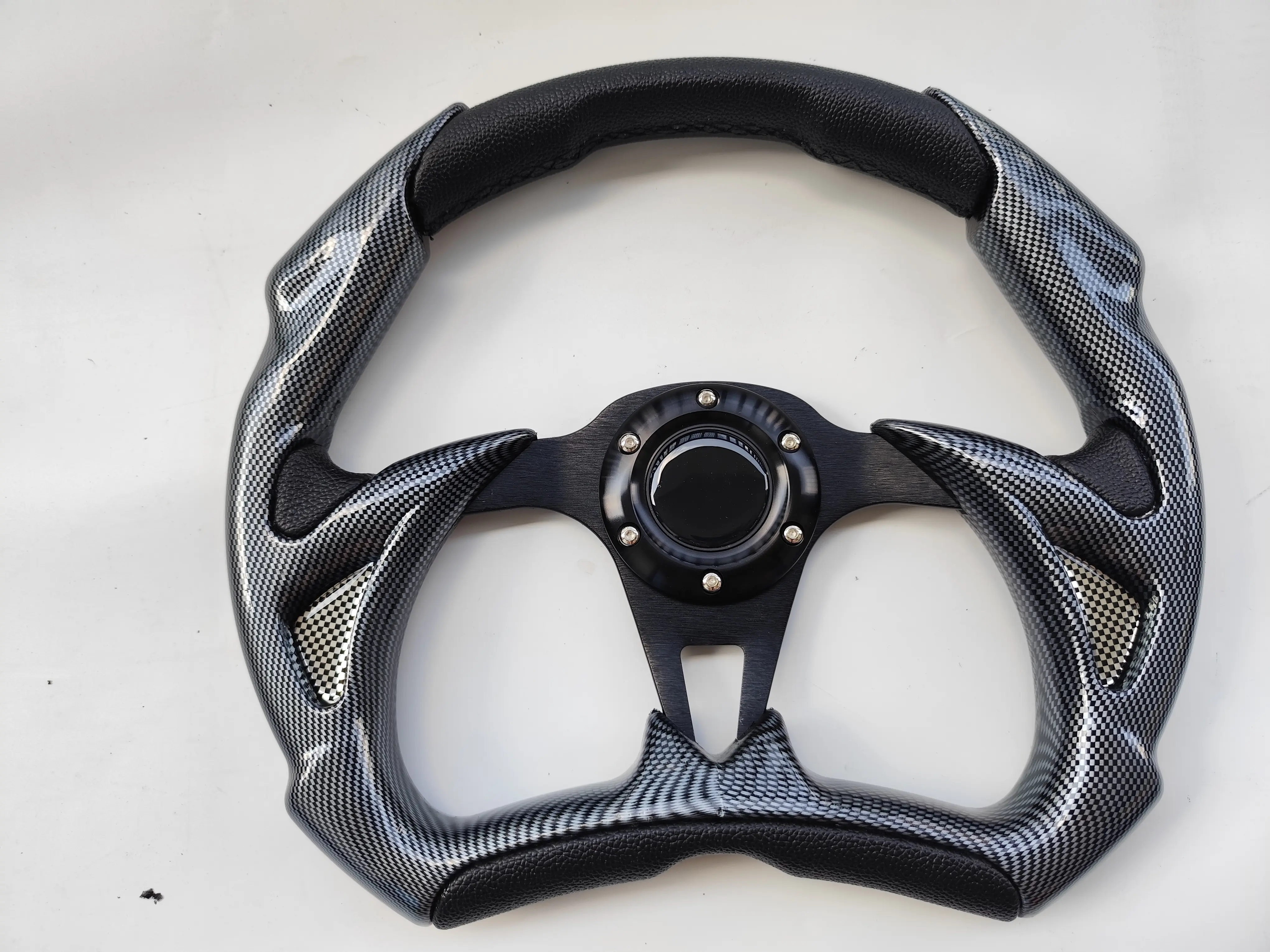 Black 14inch Polaris Slingshot Steering Wheel without Quick Release for Enhanced Control and Comfort