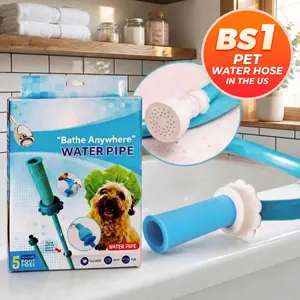 Universal Bathtub Faucet Sprayer with 5ft Flexible Hose, No-Drill Faucet Attachment for Pet Washing, Baby Bath, Hair Rinsing & Easy Bathroom Cleaning