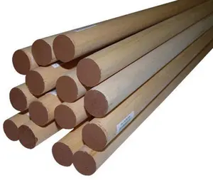 Alexandria Moulding 02578-R0036C1 Thunderbird Forest Poplar Hardwood Dowels, 0.88 x 36 in, Brown - Pack of 6