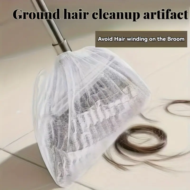 100PCS disposable broom cover is a must-have household dust removal cloth cover for electrostatic adsorption of hair and dust, making it easy to clean Artifact