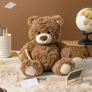 [Celebrity Picks]Gifford bear Teddy Bear Plush - Super Soft Brown Sitting Stuffed Animal, Adorable Pose with Cute Face, Perfect Gift for Girls, Women & Kids, Huggable Nursery Decor