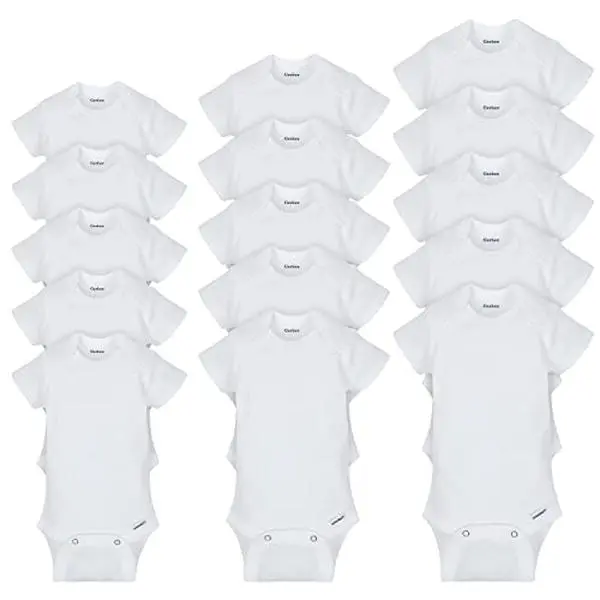 Unisex-Baby 15 Piece Bundle in White, Assorted Months