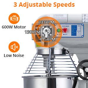 【Christmas Deal】GARVEE Commercial Food Mixer in 10QT and 15QT sizes, featuring a professional large stand mixer design with 3-speed adjustable settings, heavy-duty electric dough mixing, industrial-grade steel bowl and dough hooks for restaurant use 【Christmas Deal】GARVEE Commercial Food Mixer in 10QT and 15QT sizes, featuring a professional large stand mixer design with 3-speed adjustable settings, heavy-duty electric dough mixing, industrial-grade steel bowl and dough hooks for restaurant use