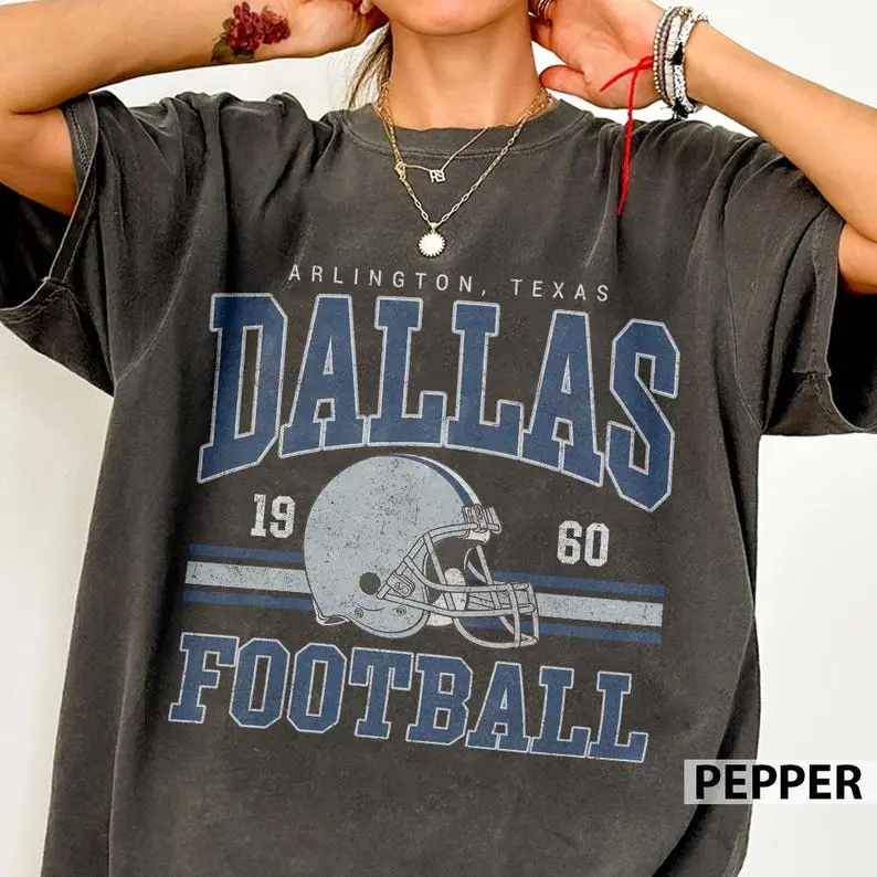 Comfort Colors Dallas Football Vintage Style Shirt, Retro Dallas Football Shirt, Dallas Fan Gift Game Day