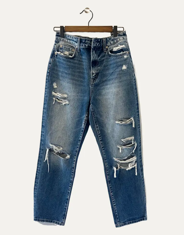 Zenana Boyfriend Distressed Jeans