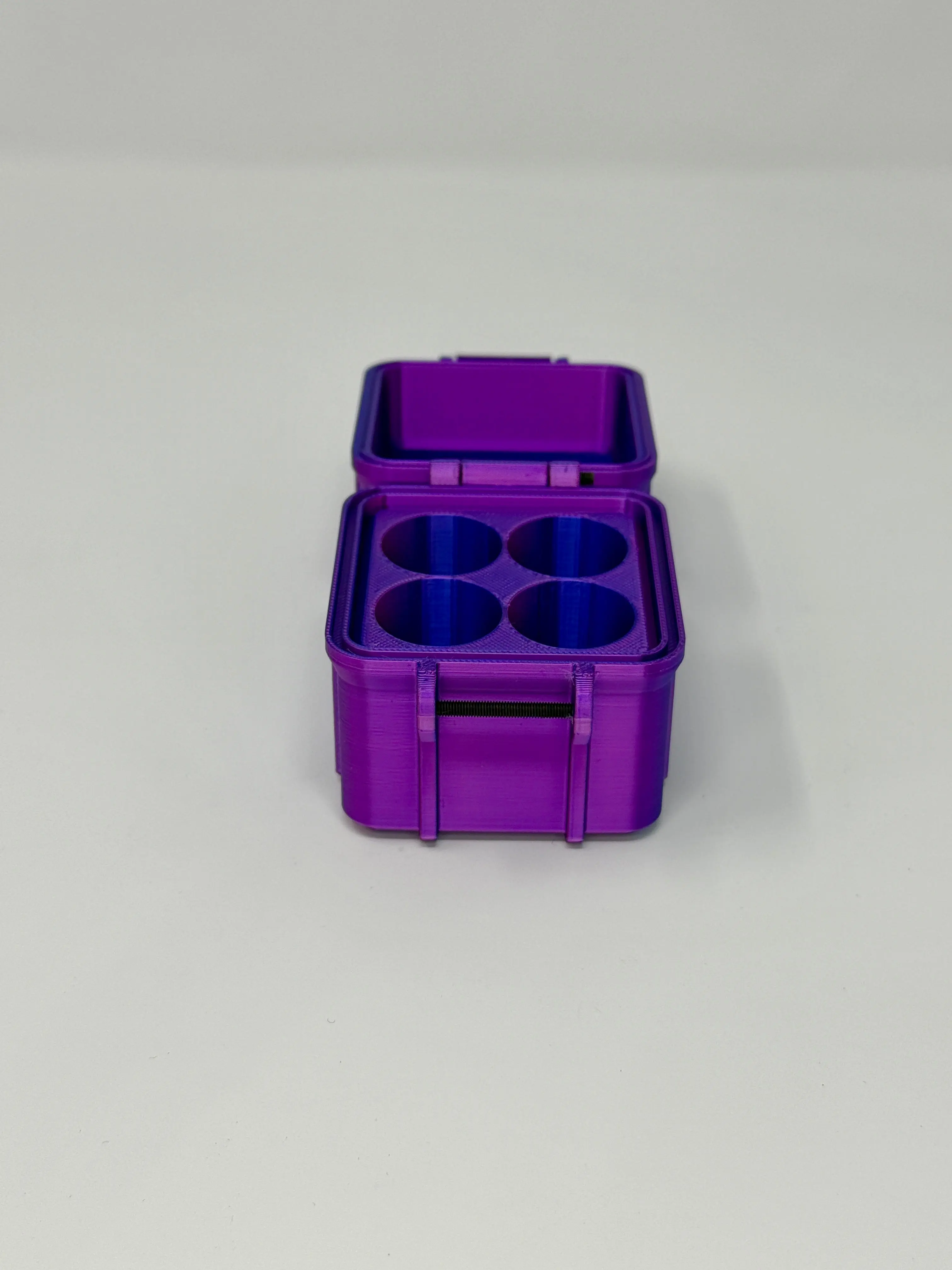 4-Vial 10mL Vial Vault Case | Hard-Shell Hinged | Travel-Ready Peptide Storage