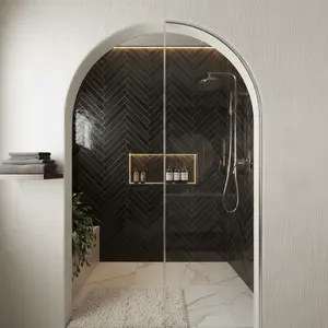 Zellure Nimbus Gray 2x16 Glossy Ceramic Tile