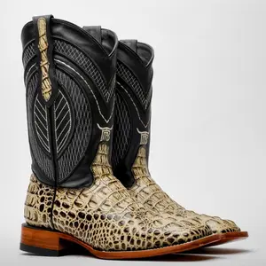 Desert Caiman Boots - Square Toe