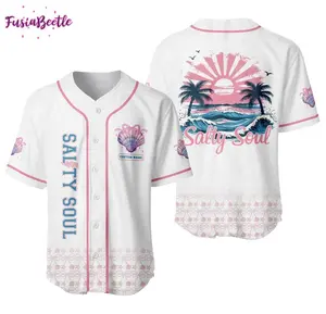 Salty Soul Custome Name Jersey Baseball, Baseball Jersey Tee, Love Baseball Jersey Tee