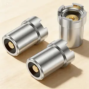 Universal Magnetic Threaded Adapter Kit for Soldering Iron, 510 Thread Screw Converter, Metal Connector Adapters for Circuit Board Repair Tools, Reusable Connector Set, Secure Fit Soldering Accessories