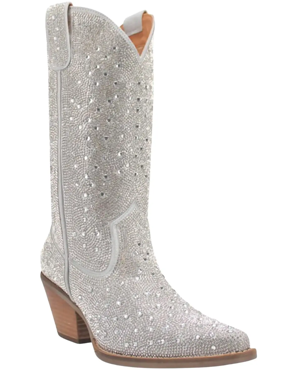 Dingo Women's Women'S Silver Dollar Western Boot Snip Toe - Di570-Silver