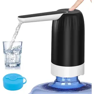 5 Gallon Jug Drinking Water Dispenser, Portable Water Dispenser fro 3 Gallon Bottle, USB Electric Water Bottle Pump, 2-5 Gallon Water Jug -Black