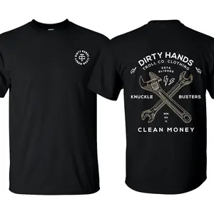 Dirty Hands Clean Money Unisex T-shirt, Premium quality Organic 100% Cotton Mens Solid T-shirts, Regular Fit Size S - 5XL, Make in USA.