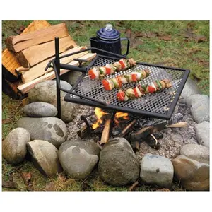 212 MAIN Adjust-A-Grill 148290 Portable Charcoal Grill - Adjustable Outdoor BBQ with Solid Heavy-Gauge Steel Construction, Temp Control for Outdoor Cooking