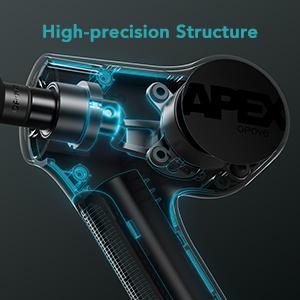 Opove Apex Massage Gun Deep Tissue 14.5mm Percussion Fascia Muscle Massager for Athletes Workout Pain Relief Recovery Relaxation, Professional Therapist Choice, Ergonomic for Effortless to Use