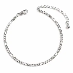 Dainty Silver Figaro Bracelet