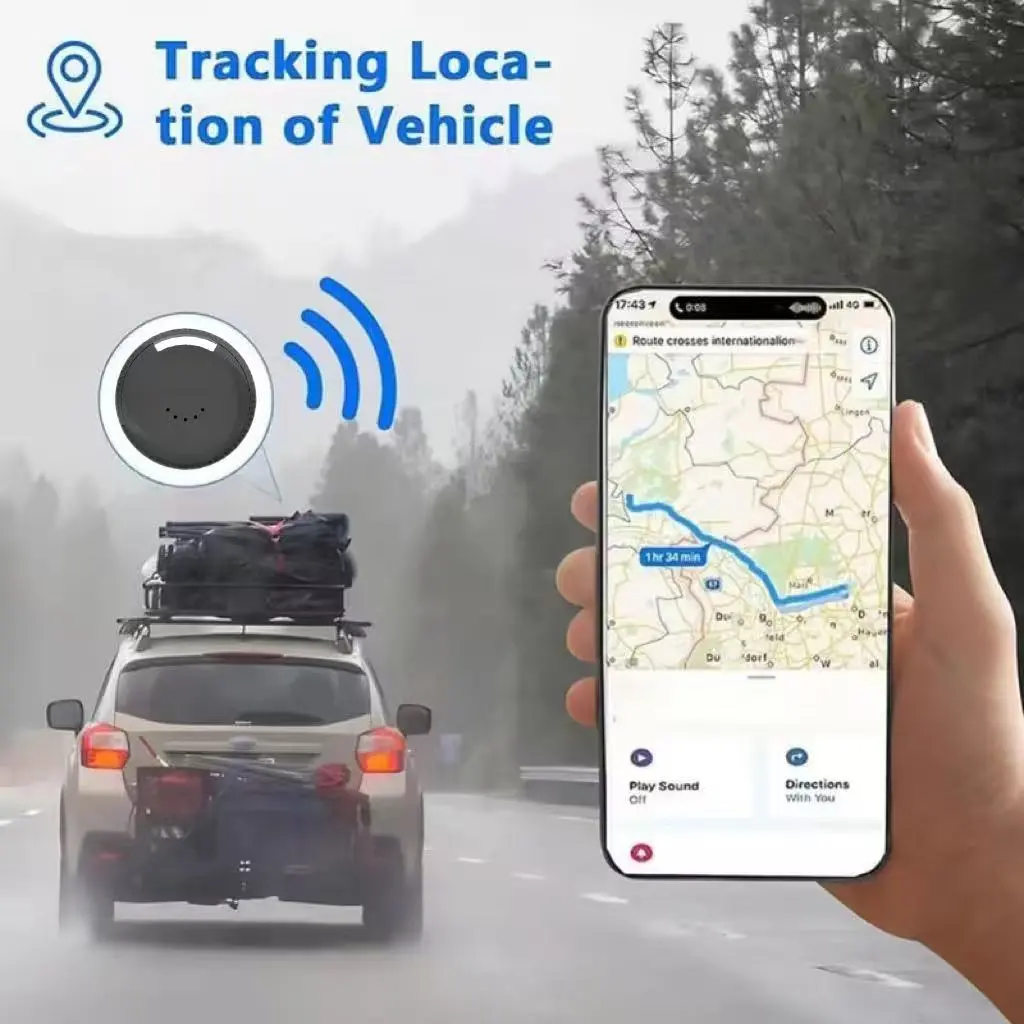 Hidden GPS Trackers - Mini Wireless Positioning Smart Tracker, Magnetic, Portable, SIM-Free, Global Coverage Tracking Device for Cars, Pet, Compatible with Android & Cell Phones