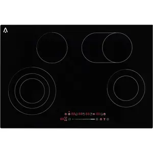 Garvee 35.4 in Electric Cooktop 8800W 240V Ceramic Glass Radiant Built-In Stove Top with Timer and Safety Lock in Black