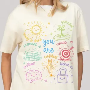 Comfort Colors  Inspirational Doodle Test Day T-Shirt, Teacher Testing Tee, State Testing Shirt, Testing Coordinator Gift for Teacher, Teacher State Testing Shirts