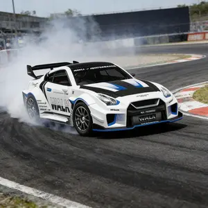 1/43 Scale Remote Control Car Model, Rc Drift Car, 2.4GHz Gtr Design, 20km/h Speed, Four-Wheel Drive Alloy Body, Ideal Gift for Kids