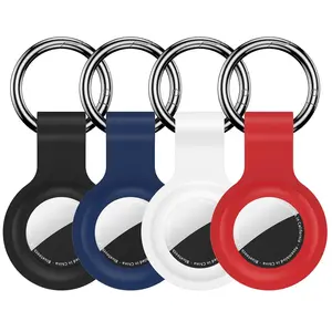 4-Pack Airtag Holders for Luggage, Keychains, Backpacks, Compatible with First and Second Generation, Blue