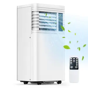 COWSAR 8,000 BTU Portable Air Conditioners Cool Up to 350 Sq.Ft, 4 Modes Portable AC with Remote Control, LED Display, 24Hrs Timer, Installation Kits for Home/Office/Dorms, White summerwins