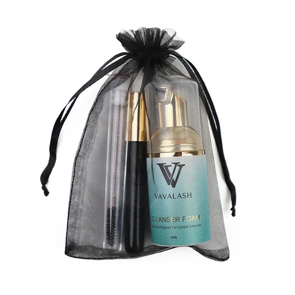 Vavalash Eyelash Aftercare Kit - Cosmetic Cleanser for Faux Mink Lashes Maintenance, Ideal to Take Over False Eyelash Makeup Care Needs
