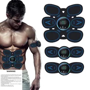 Electric Wireless Muscle Trainer Set, 3-Piece Abdominal Workout Equipment, Multifunctional Fitness Tools for Men & Women, Ideal for Beginners, Muscle Stimulator