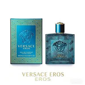 Versace Eros Eau De Parfum for Men 3.4 oz 100ml Fresh Fougere Fragrance Long Lasting All Seasons Confidence Charisma