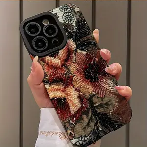 Floral Lace Pattern Design Slim Protective Shockproof Case for iPhone 16/15/14/13/12/11/plus/pro Max, Dust-Proof Stylish Gift for Him/her, Accessories, Casing, Protection, Cellphone