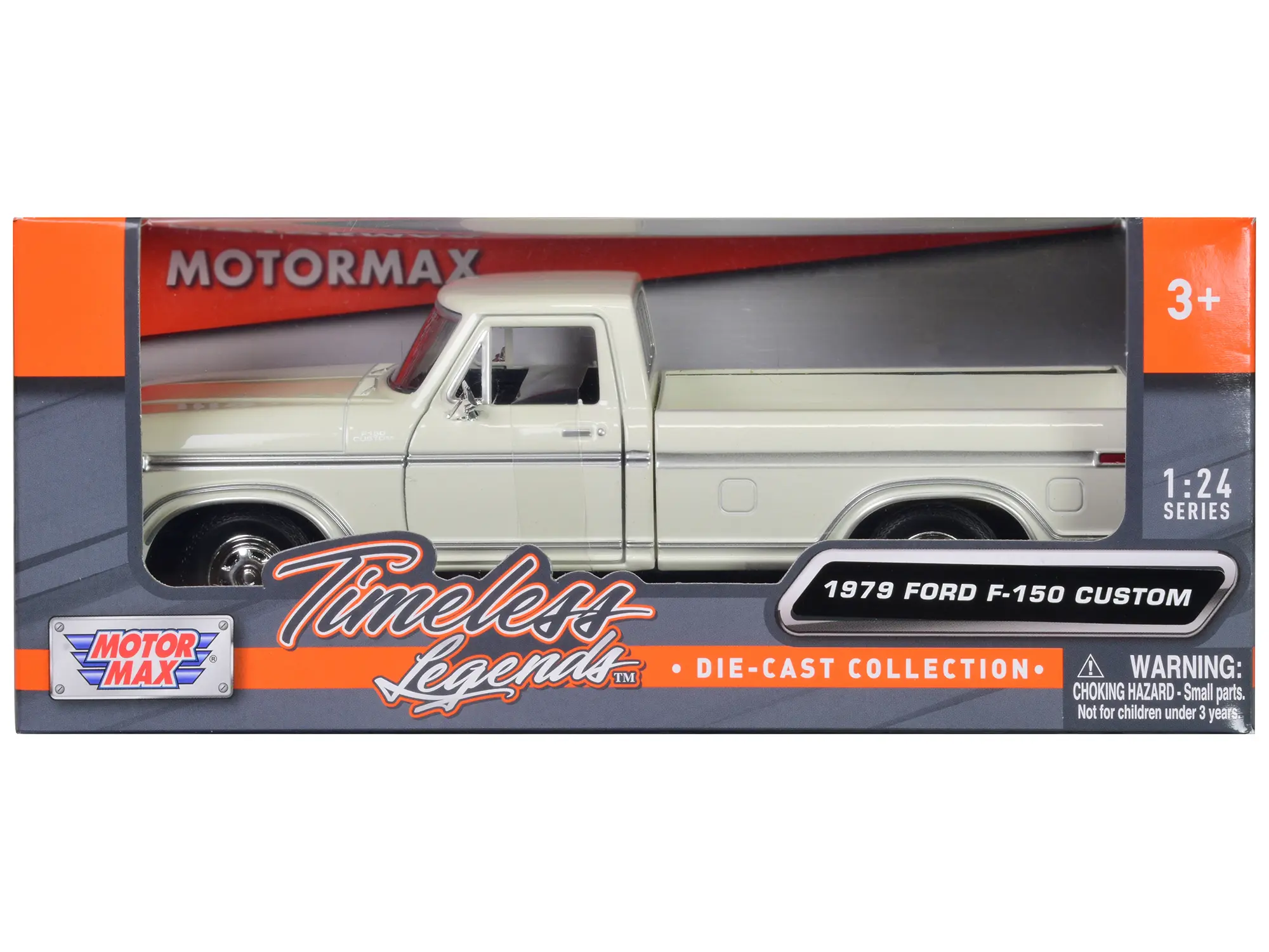 1979 Ford F-150 Pickup Truck White 1/24 Diecast Model Car by Motormax