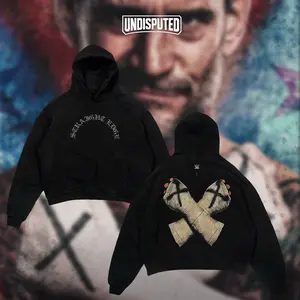UNDISPUTED CM Punk Heavy Cotton Shirt WWE Tshirt WrestleMania Fan Apparel Menswear Direct-to-garment Breathable Printing