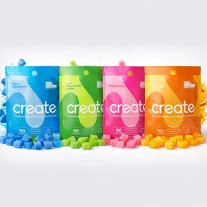 Create Creatine Monohydrate Gummies, 90 Count 1.5g Creatine per Gummy  Chewable Daily Gummies  Vegan, Non-GMO, Gluten-Free