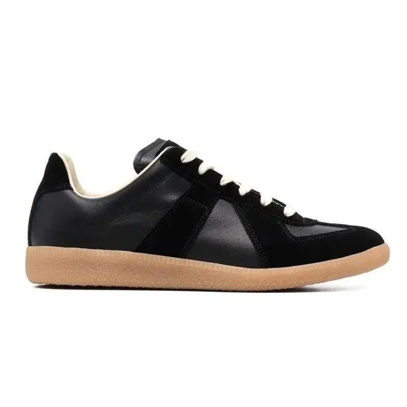 Men's shoes woven straps genuine leather casual shoes lightweight and low cut sheepskin round toe slip on