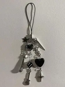 Handmade Nana Beaded Keychains Y2K Cute Phone Charm Jewelry, Unique Accessory for Daily Use & Gift Ideas Cool Keychains Bling Bling Keychains